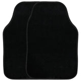 Streetwize universal black front car mats pair 66x43cm, UK version