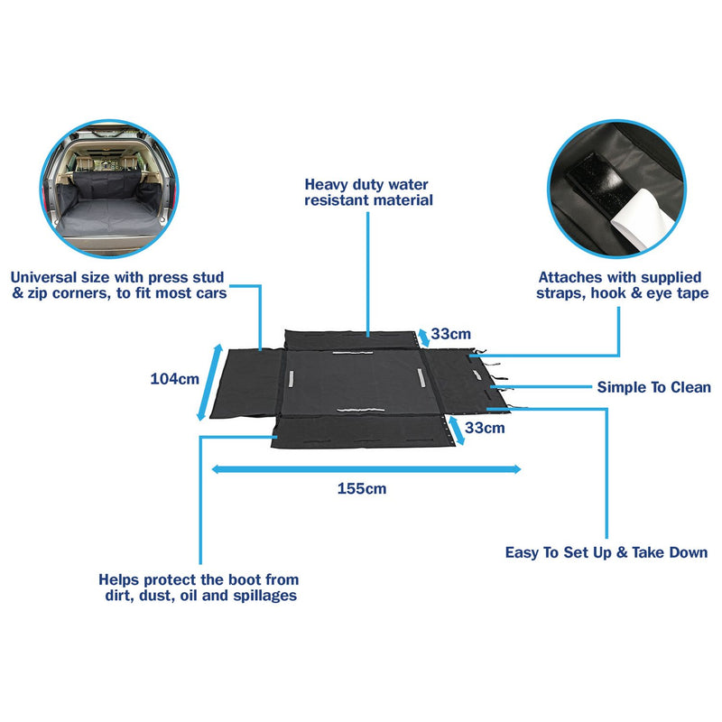 Streetwize Heavy Duty Boot Liner and Bumper Protector, UK version