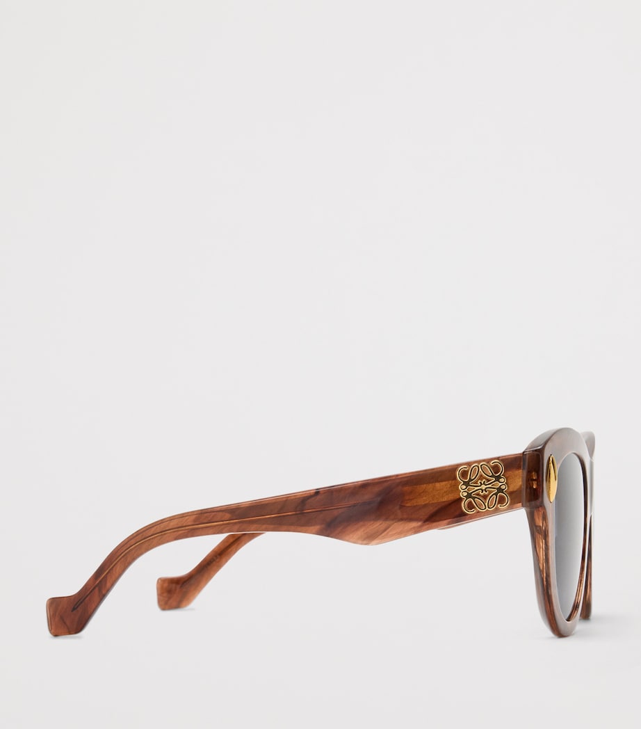 Loewe Screen sunglasses acetate round gold-tone temples, UK version