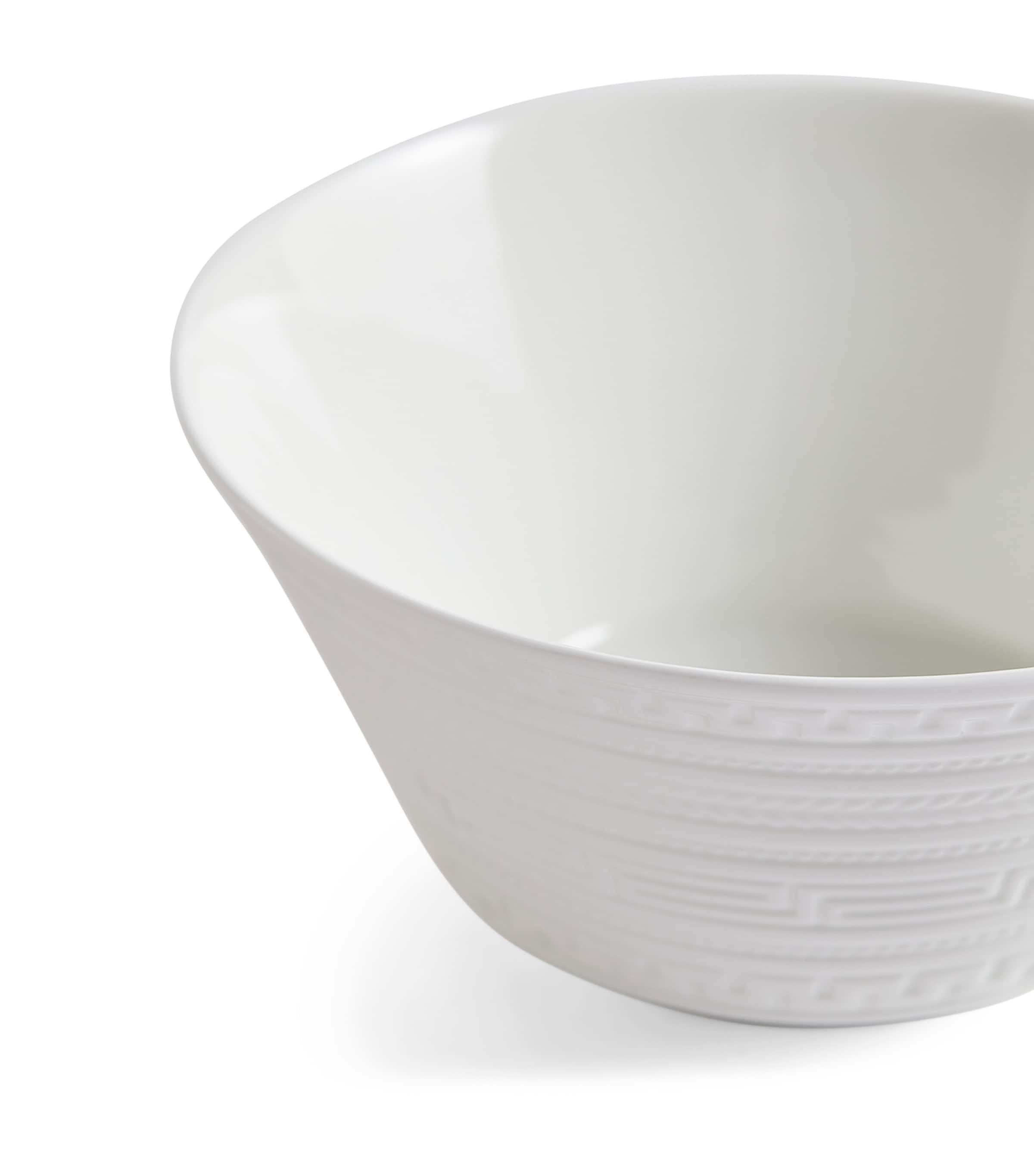 Wedgwood fine bone china cereal bowl with embossed geometric design 15cm (British brand)