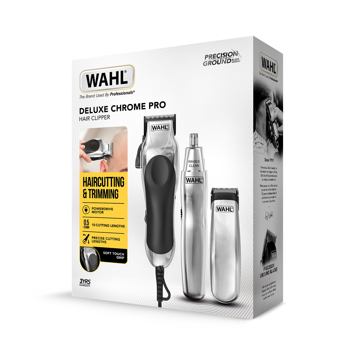 Wahl Deluxe Chrome Pro mains clipper kit - British product