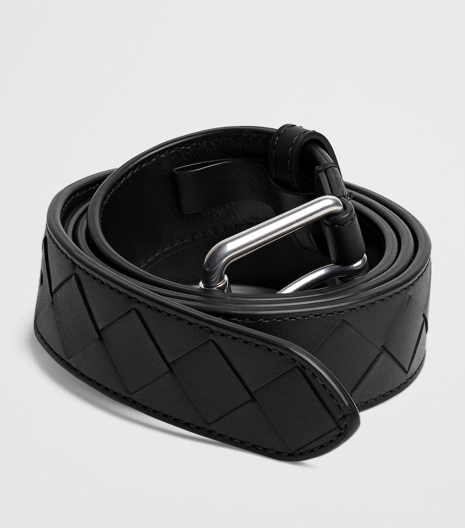 Bottega Veneta Intrecciato Leather Stamp belt, UK version