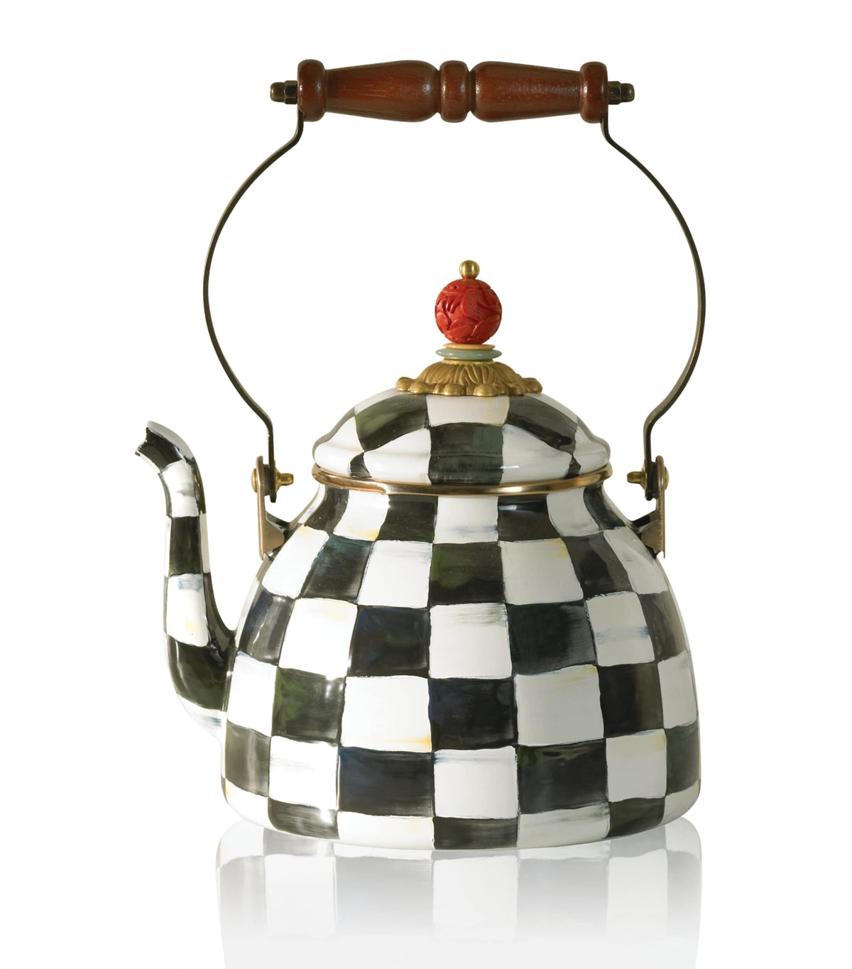 MacKenzie-Childs tea kettle 3 quart, imported from the UK