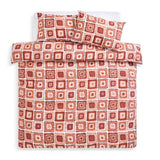 Habitat crochet print bedding set single orange, imported from the UK