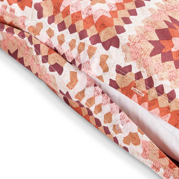 Habitat crochet print bedding set single orange, imported from the UK
