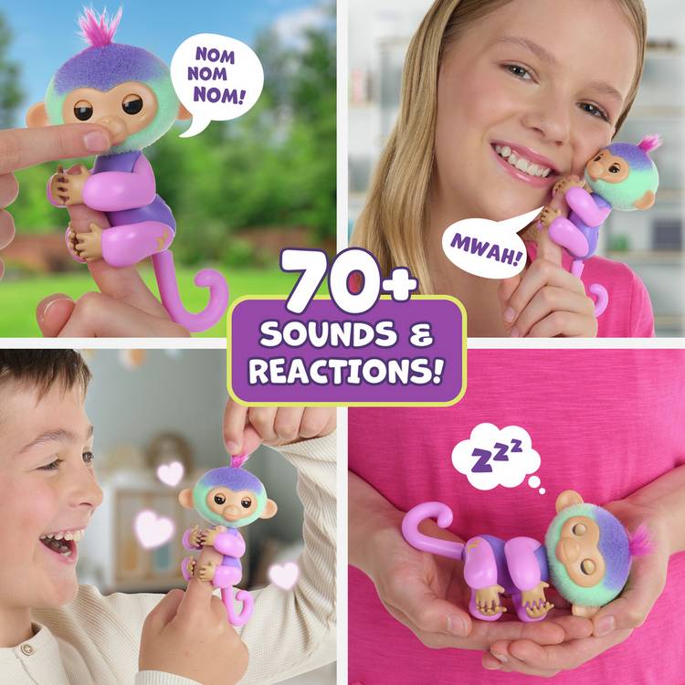 Fingerlings Magic Mood Monkey interactive toy - British product