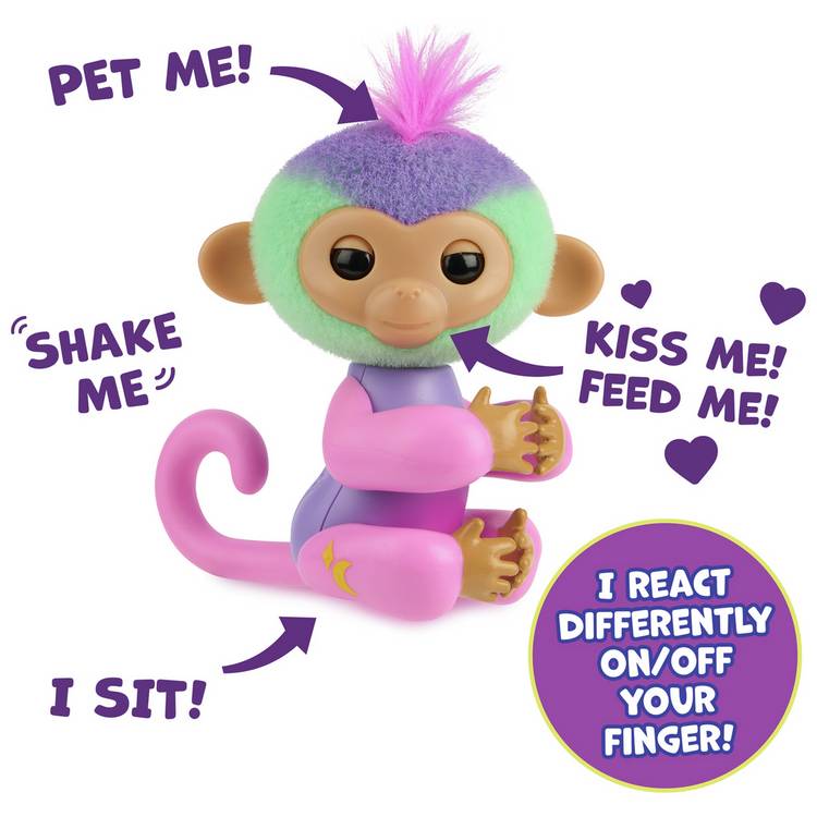 Fingerlings Magic Mood Monkey interactive toy - British product