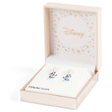 Disney sterling silver Stitch charm hoop earrings (British brand)