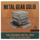 Metal Gear Solid 2 replica cardboard box in metal, UK version