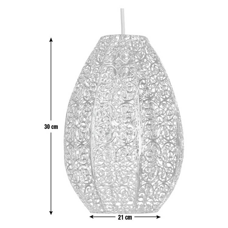 Argos Home metal filigree lampshade 21cm, imported from the UK