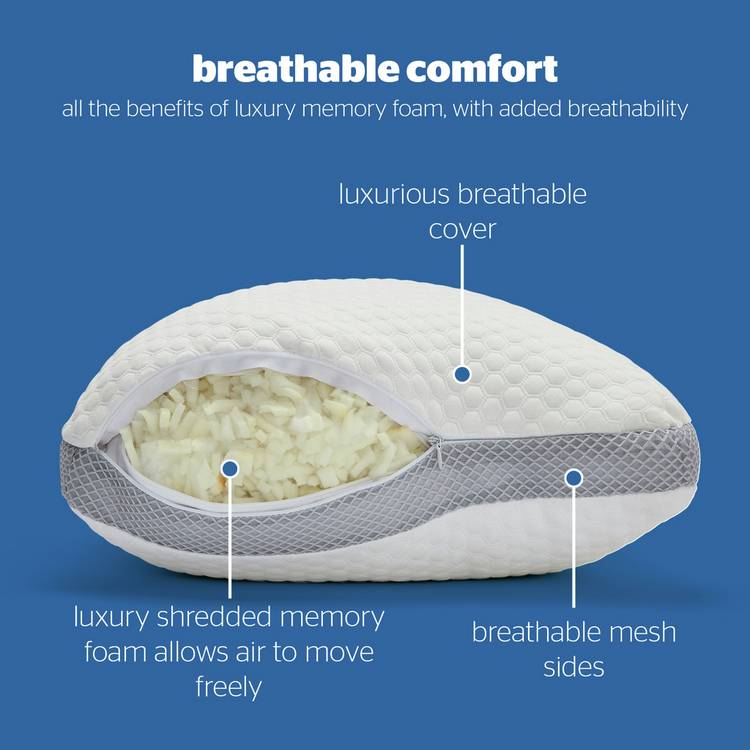 Silentnight adjustable memory foam pillow, UK version