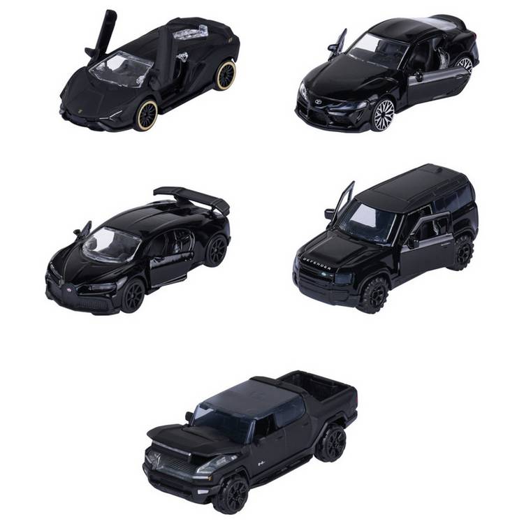Majorette Super Cars 5-pack die-cast car models (British brand)