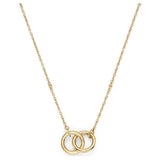 Olivia Burton gold-plated interlock necklace (British brand)