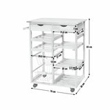 Argos Home pine tile top kitchen trolley (British brand)