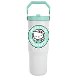 Hello Kitty soda cup green and white 850ml, imported from the UK