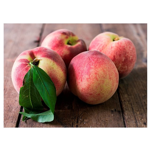 Natoora Italian Large Ripe White Peaches   2 per pack GOODS M&S   