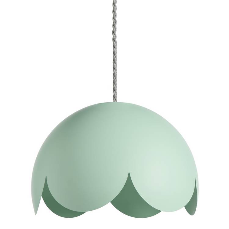 Habitat sage scallop metal lampshade 30cm (British brand)