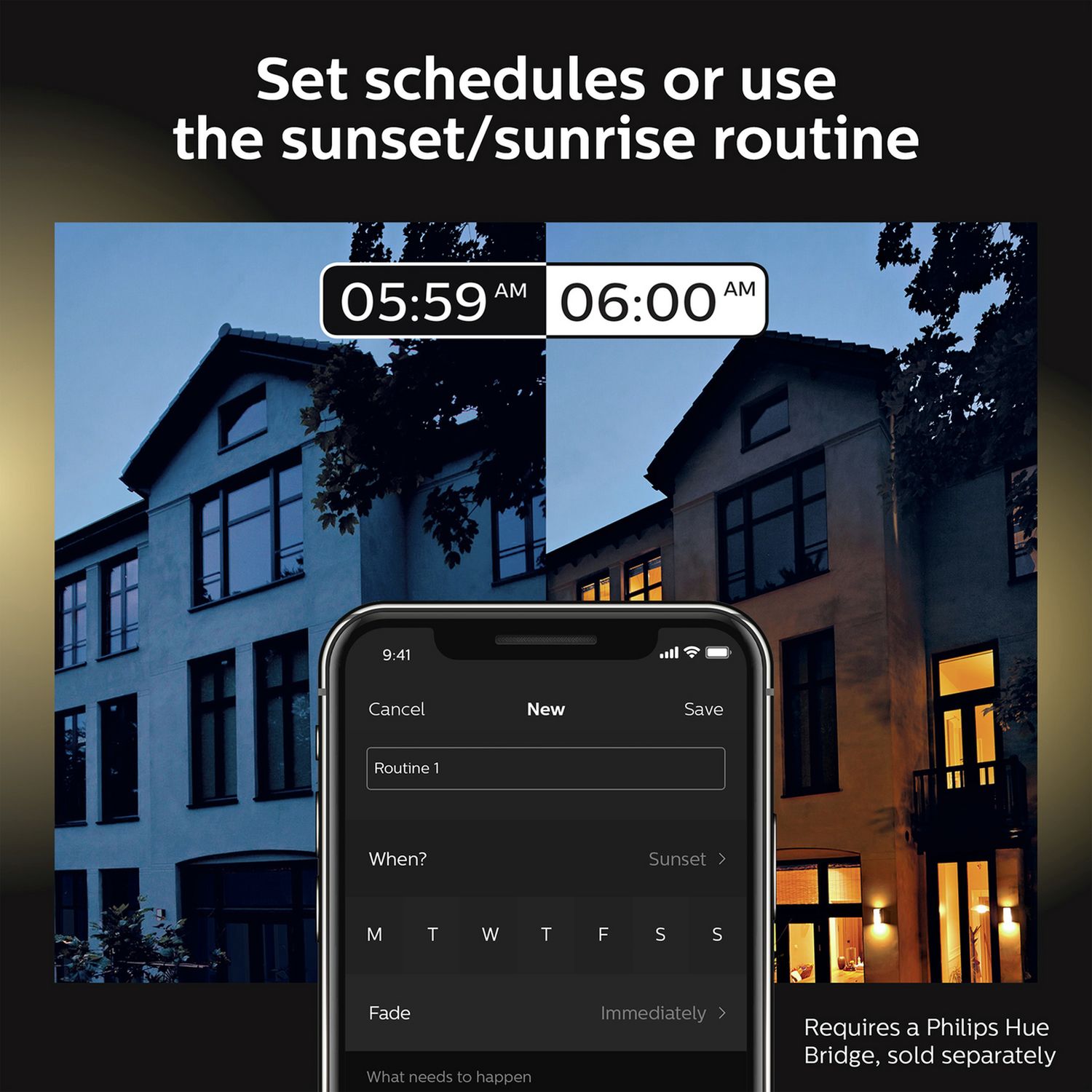 Philips Hue Appear outdoor wall light pack of 2, UK version