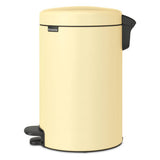 Brabantia New Icon pedal bin 12 litre mellow yellow (British brand)