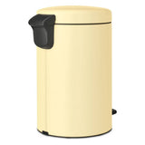 Brabantia New Icon pedal bin 12 litre mellow yellow (British brand)