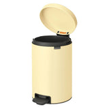 Brabantia New Icon pedal bin 12 litre mellow yellow (British brand)