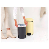 Brabantia New Icon pedal bin 12 litre mellow yellow (British brand)
