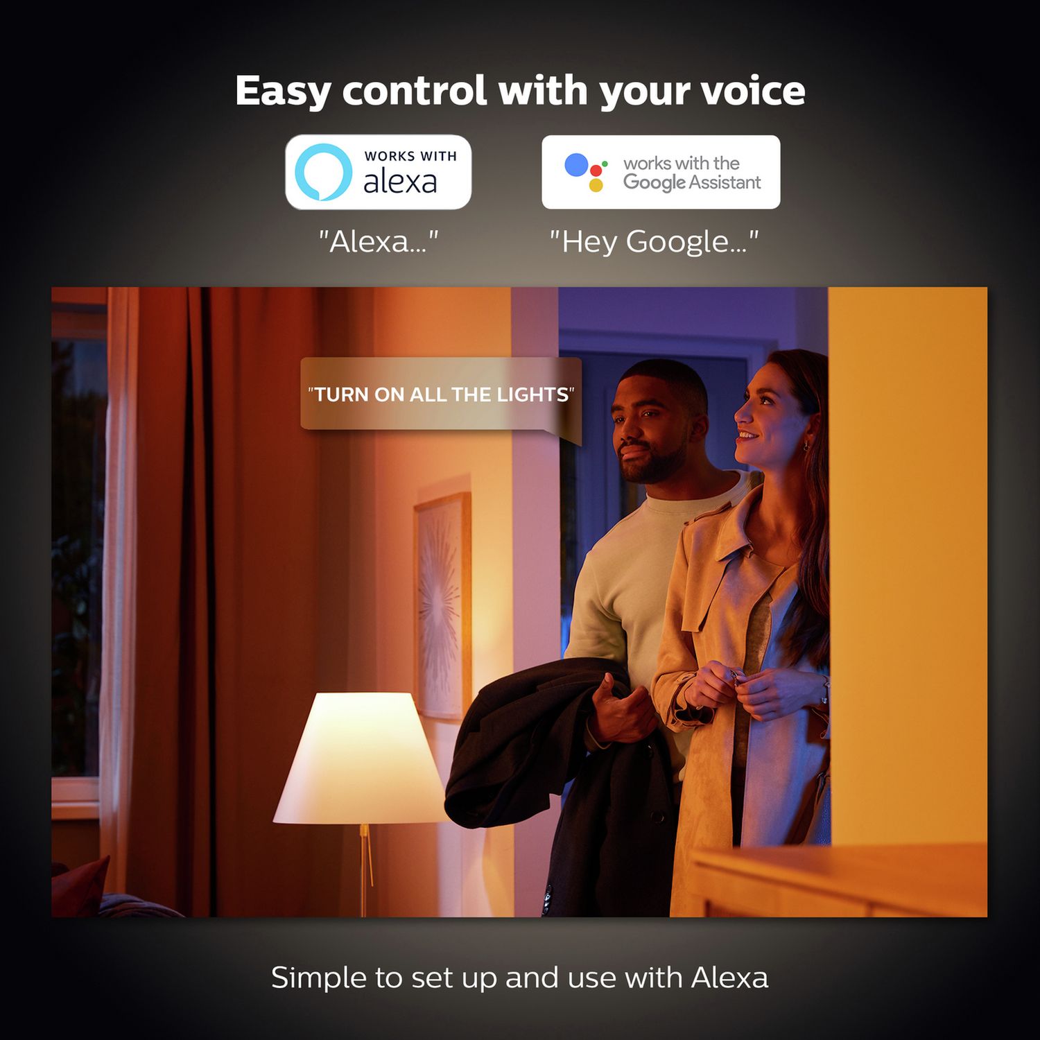 Philips Hue White and Colour smart bulbs 2 pack, UK version