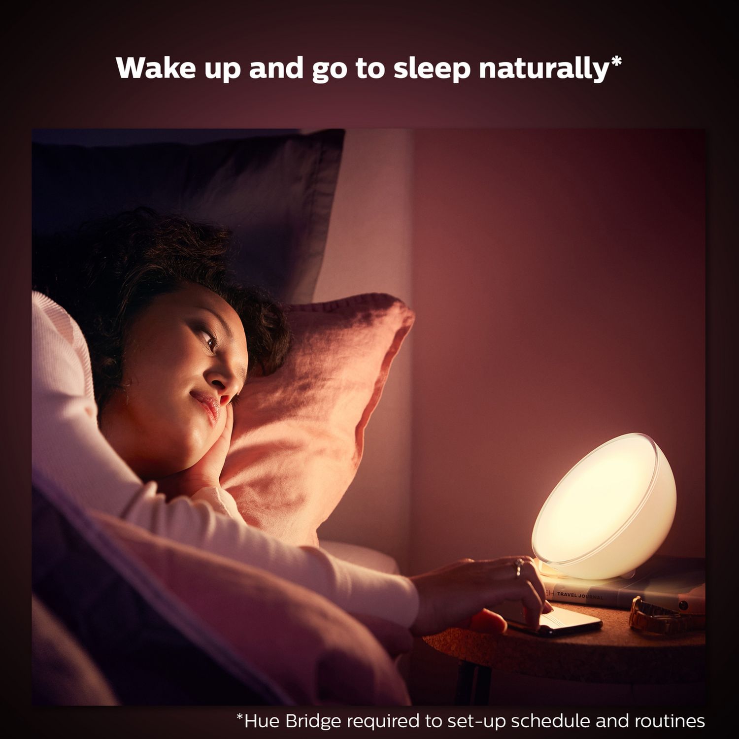 Philips Hue Go smart portable light with dimmer switch (British brand)