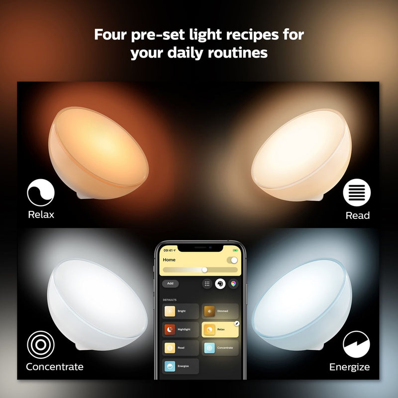 Philips Hue Go smart portable light with dimmer switch (British brand)
