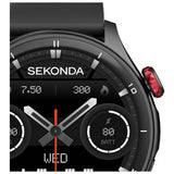 Sekonda Active Pro smart watch with black silicone strap - British product