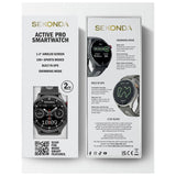 Sekonda Active Pro smart watch with black silicone strap - British product