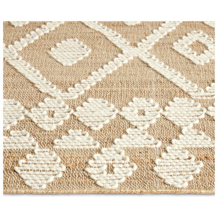 Habitat jute flatweave rug Aztec neutral 120x170cm - British product