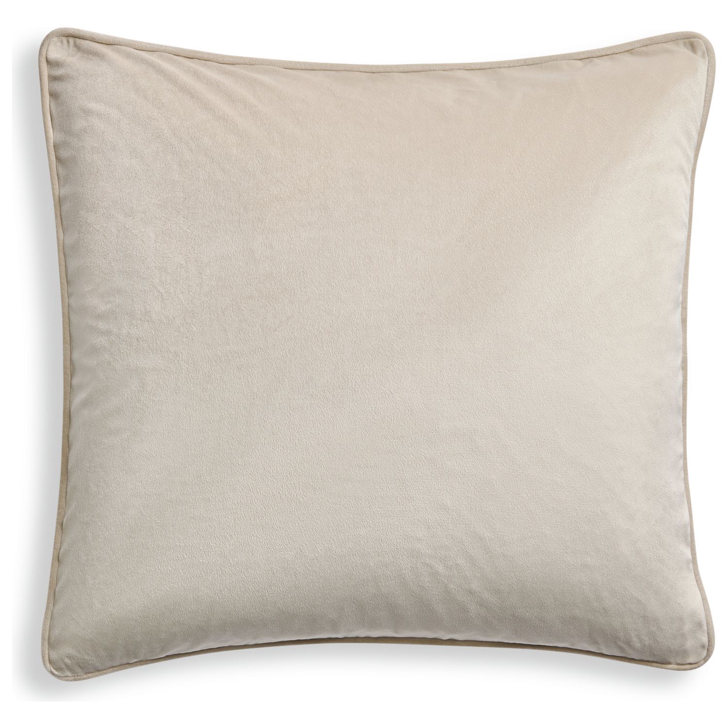 Habitat Velvet Cushion - Champagne - 55x55cm