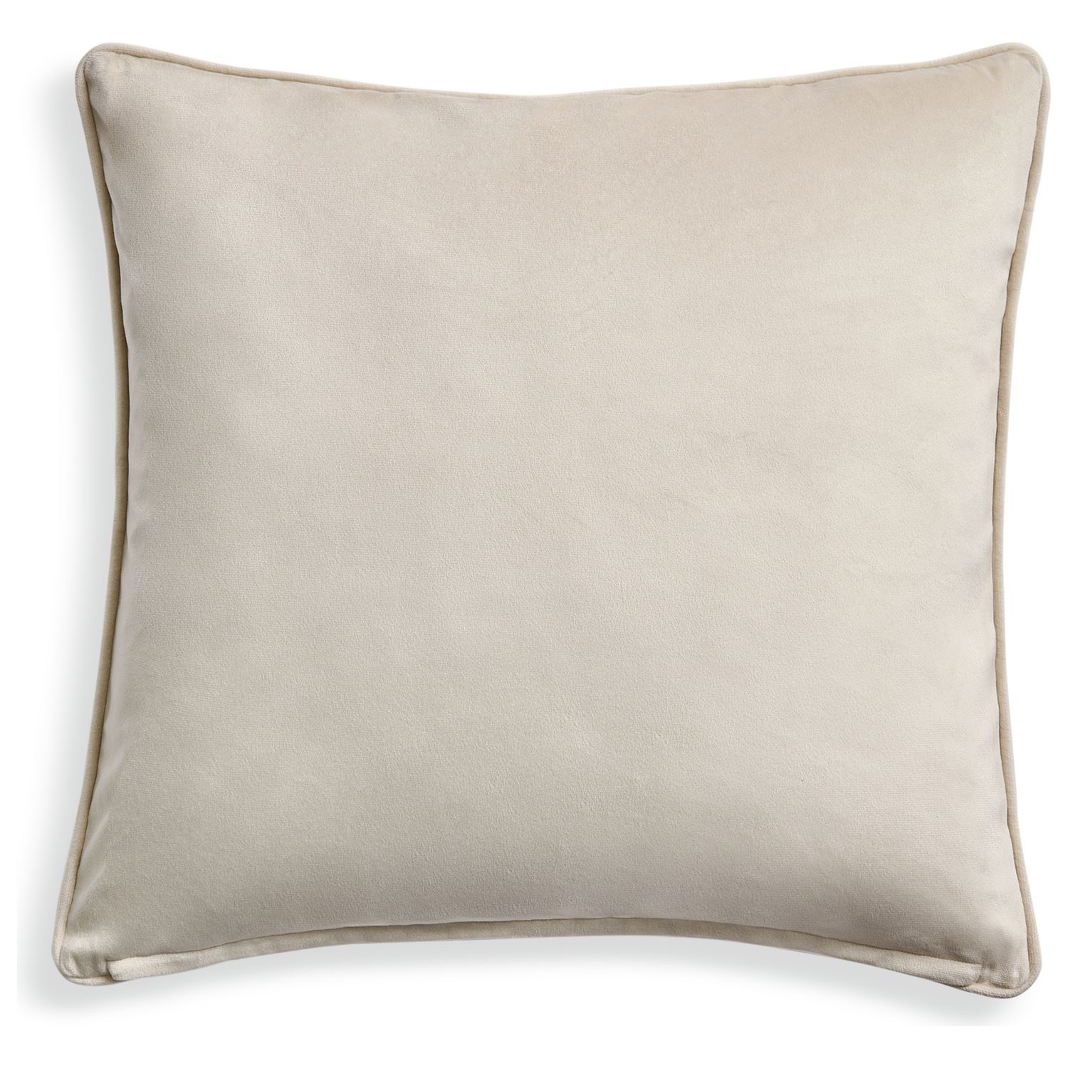 Habitat Velvet Cushion - Champagne - 55x55cm