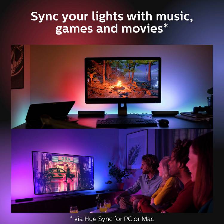 Philips Hue Play Smart Light Bar pack of 2 white - British product