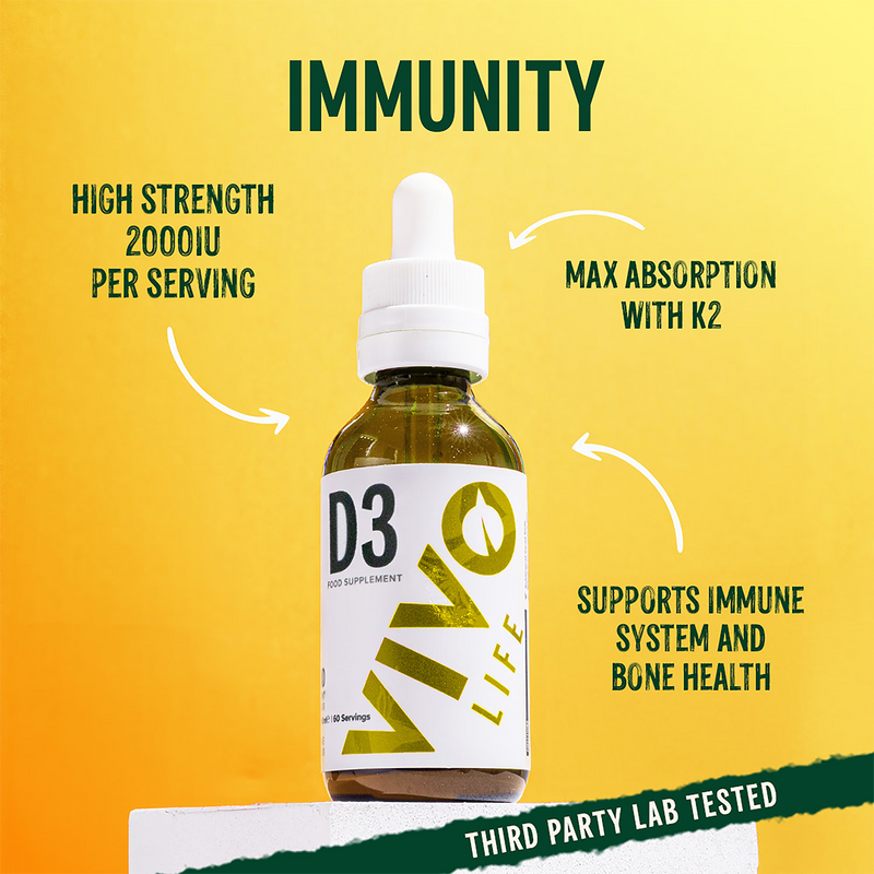 Vivo Life Liquid Vitamin D3 & K2 50ml, UK version