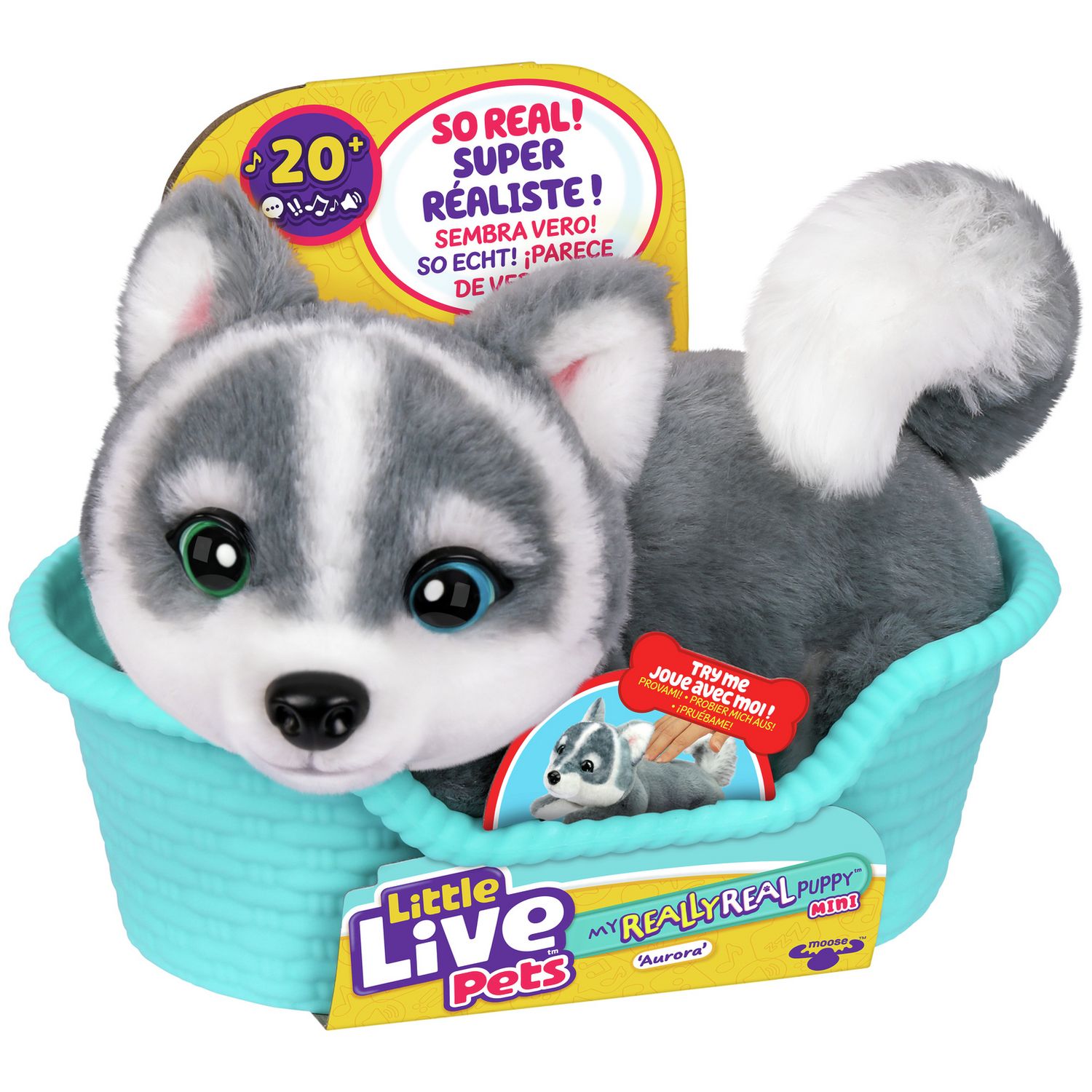 Little Live Pets interactive toy puppy Aurora mini, UK version