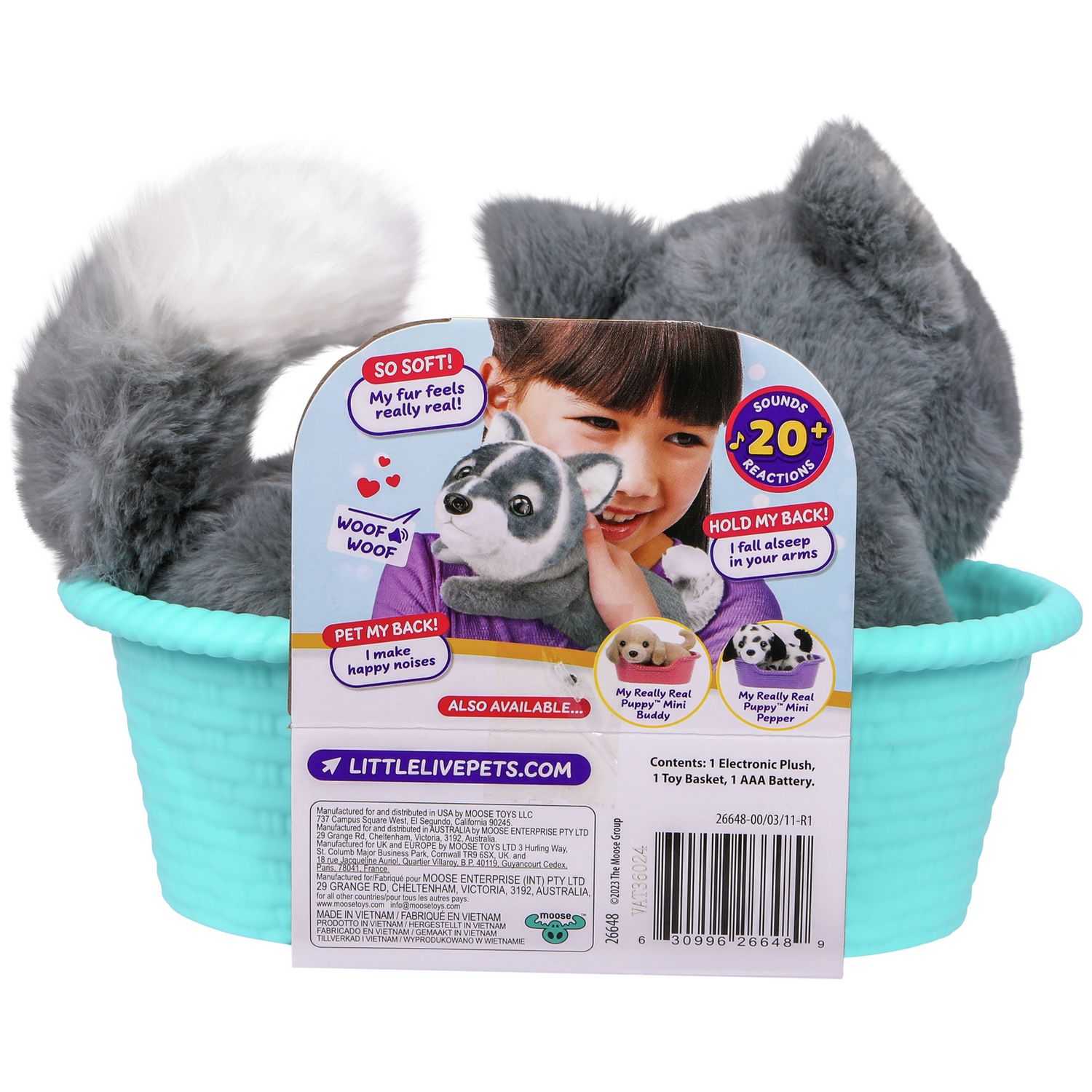 Little Live Pets interactive toy puppy Aurora mini, UK version