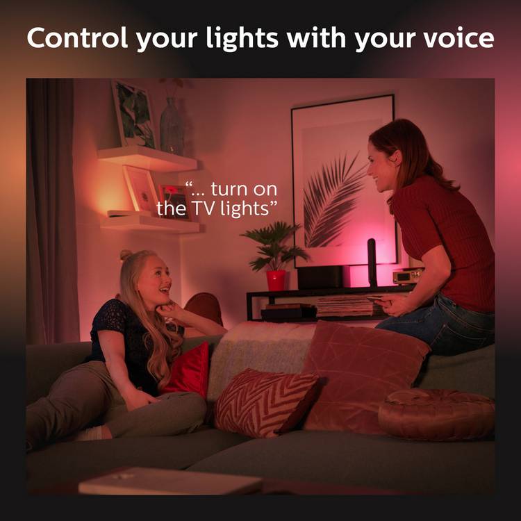 Philips Hue Play lightbar 2-pack with bridge, imported from the UK
