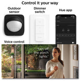 Philips Hue Resonate black smart wall light H18cm, imported from the UK