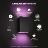 Philips Hue Resonate black smart wall light H18cm, imported from the UK