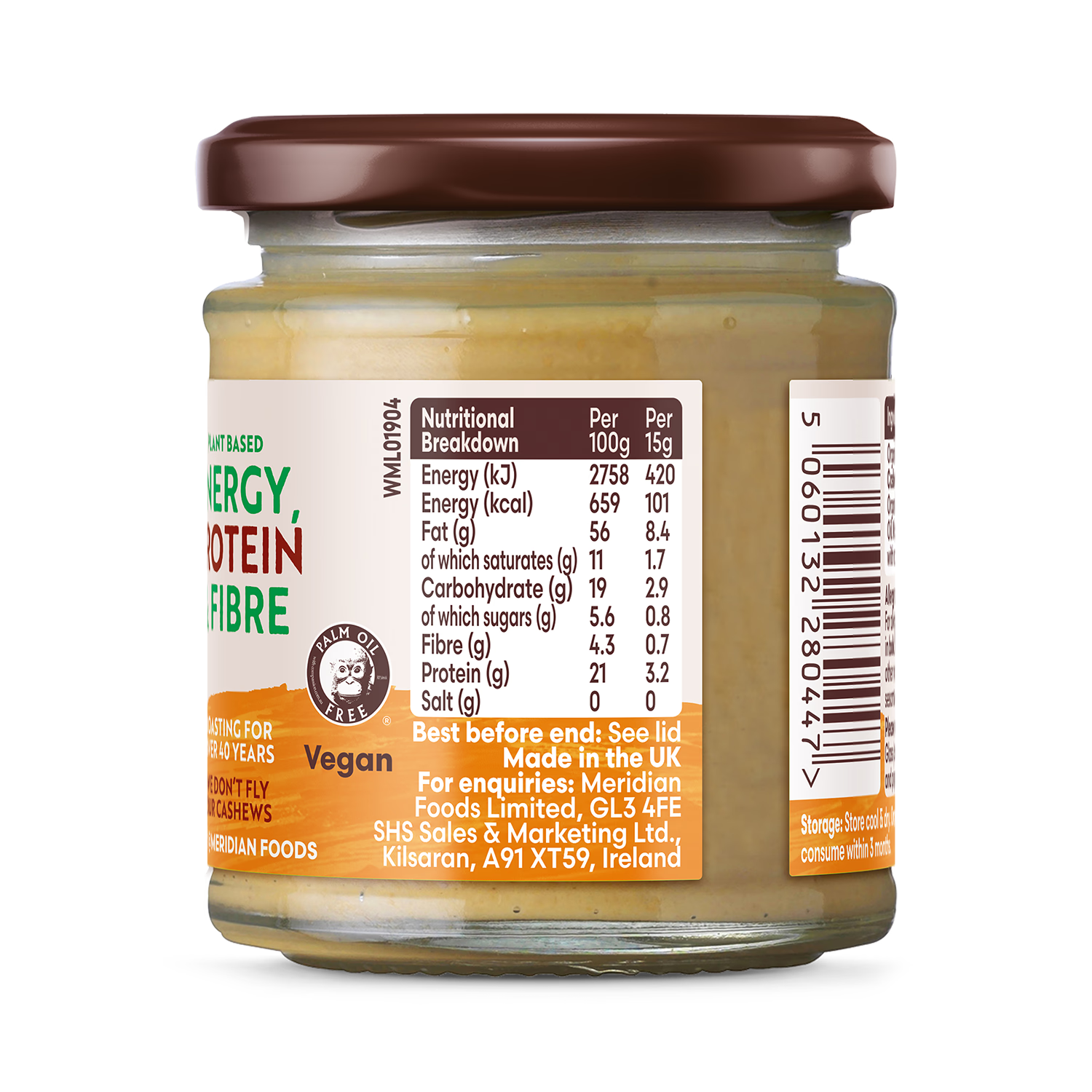 Meridian Organic Cashew Butter 170g
