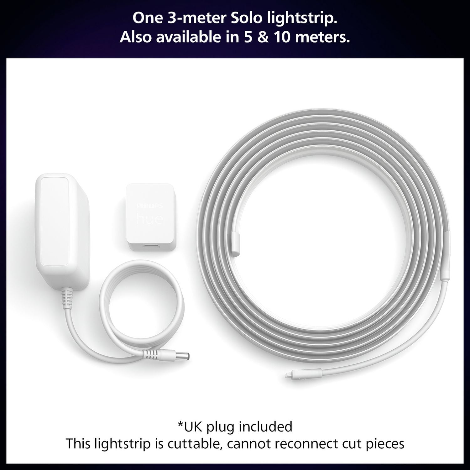Philips Hue Solo lightstrip 3m, imported from the UK