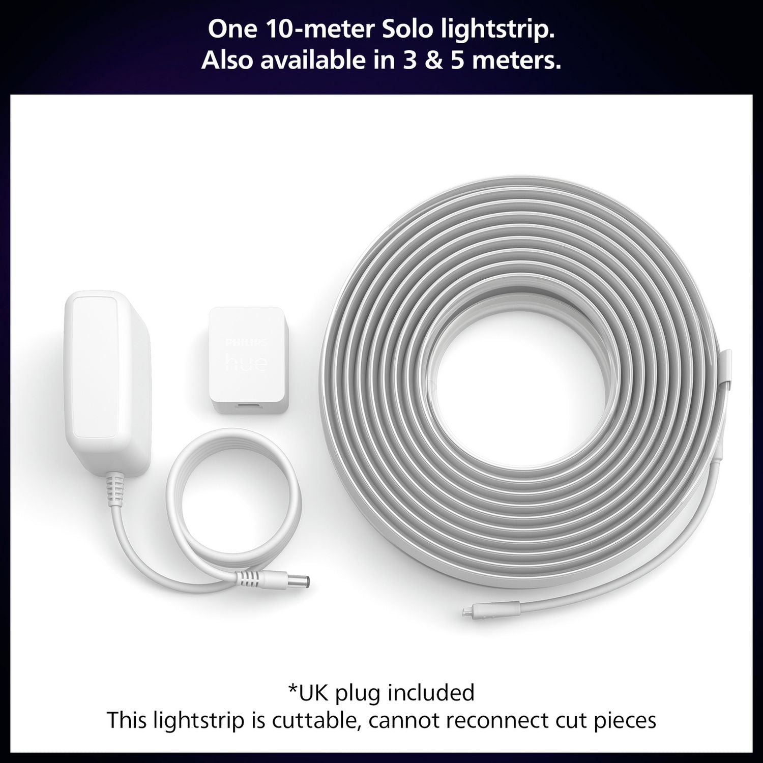 Philips Hue Smart LED Lightstrip 10m, UK version