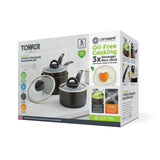 Tower Cerasure 3pc saucepan set (British brand)