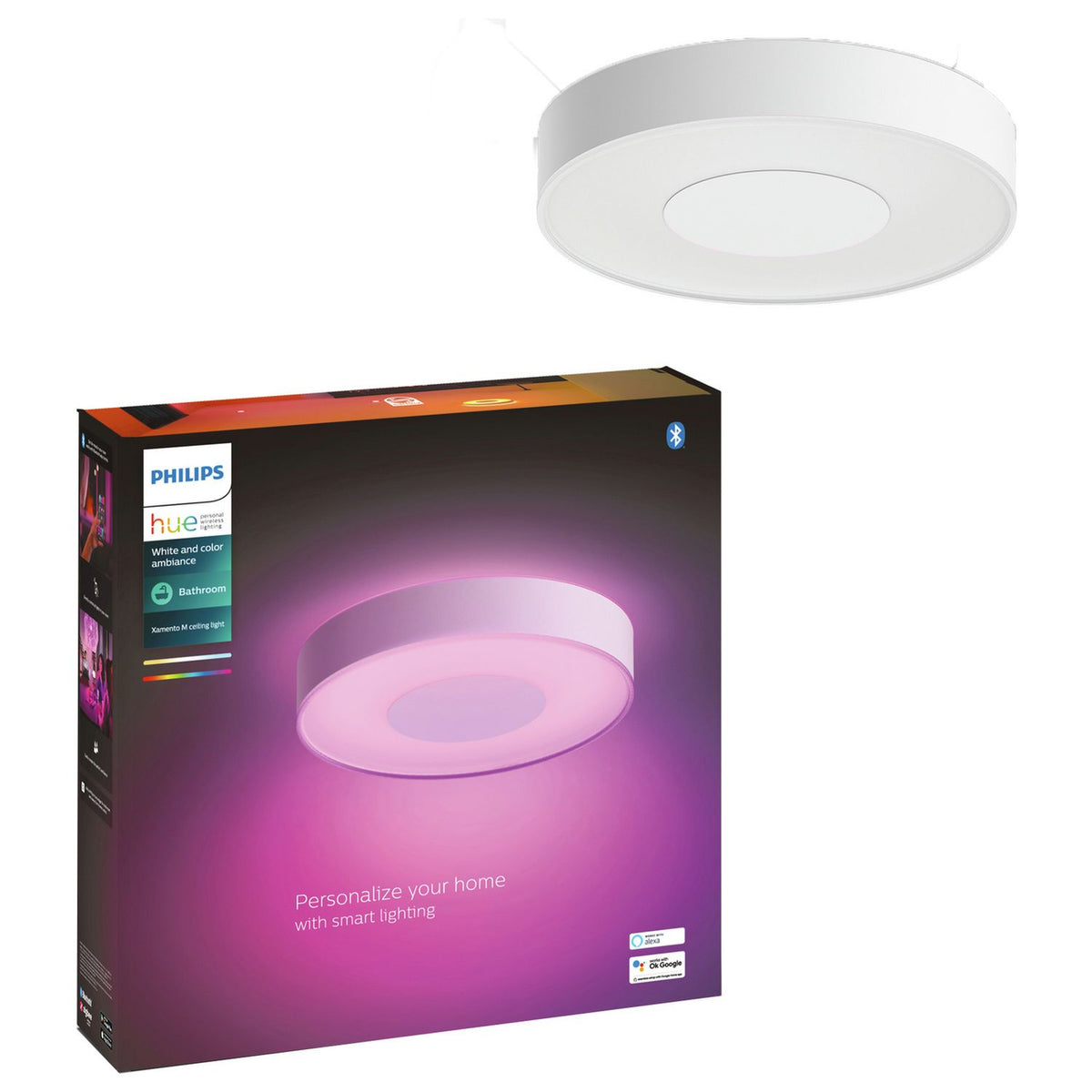 Philips Hue Xamento medium ceiling light, UK version