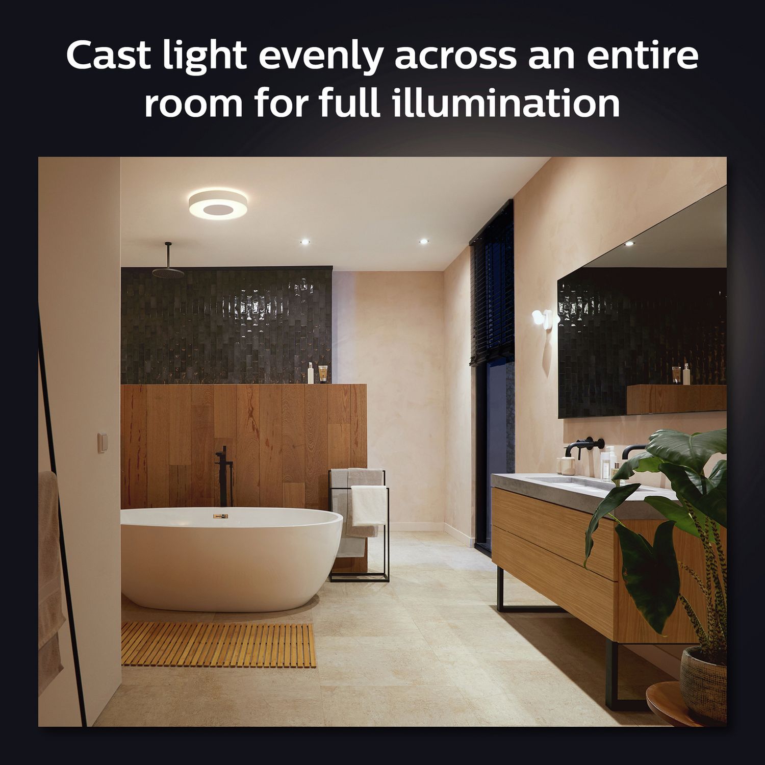 Philips Hue Xamento medium ceiling light, UK version