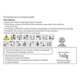 Argos Home boxed Christmas Spice candle in ruby glass, UK version