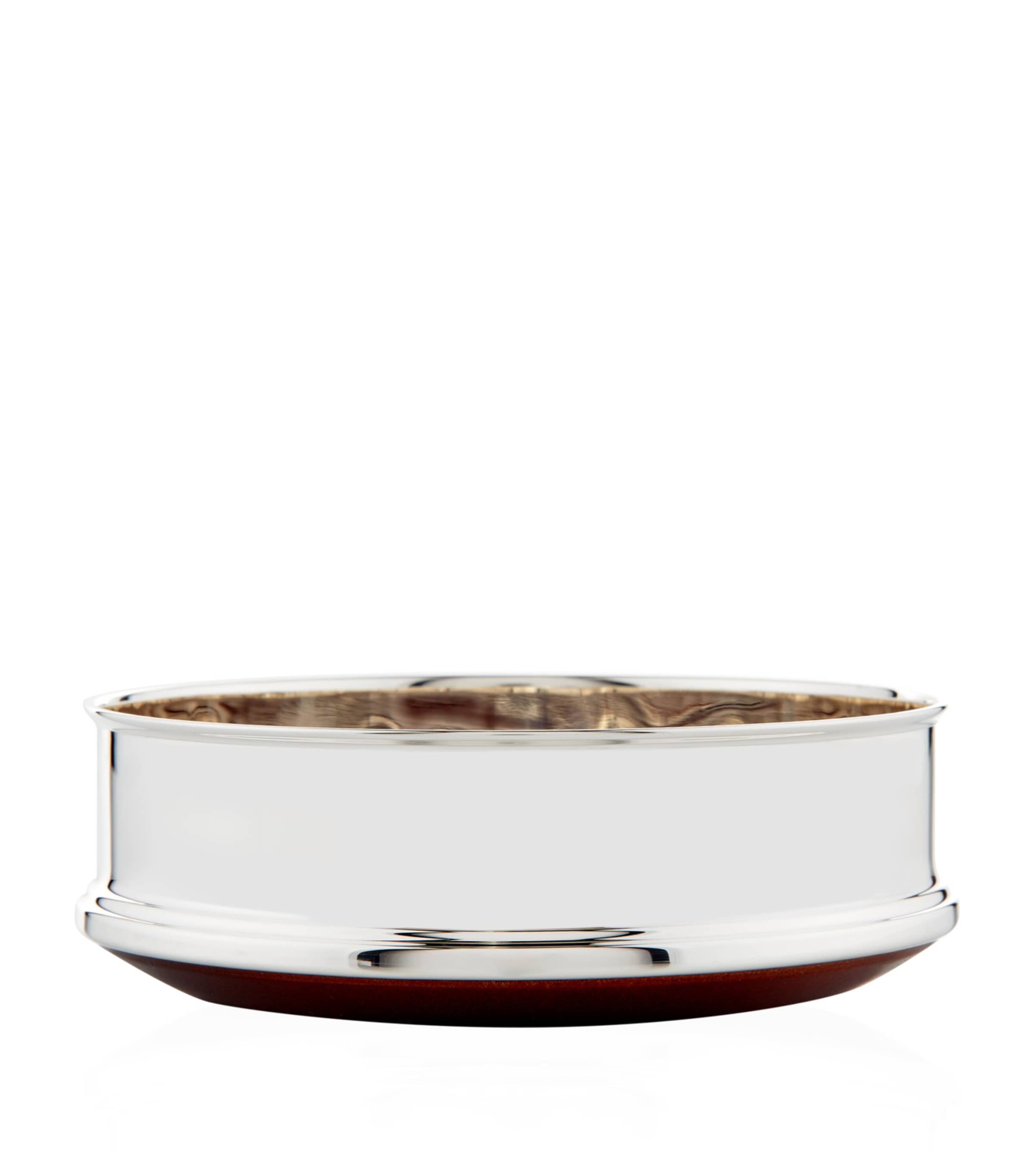 Carrs sterling silver straight bottle coaster 5 inch - British product