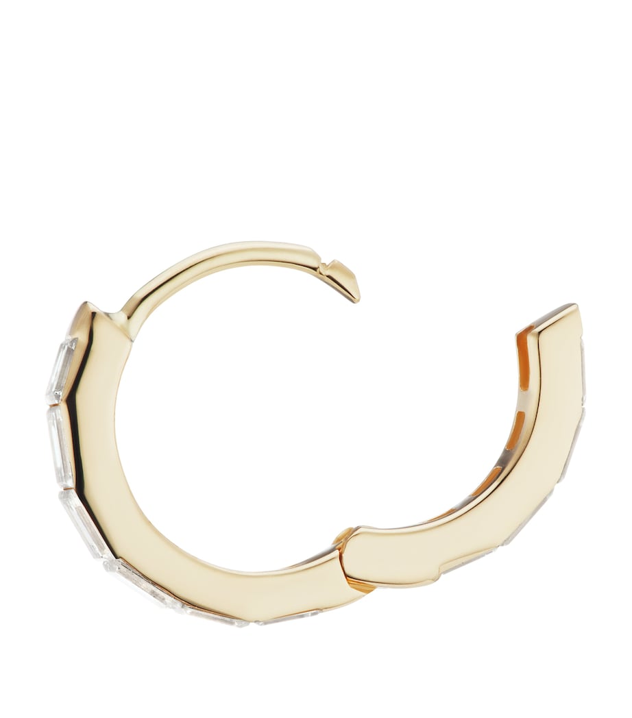 Maria Tash yellow gold diamond hoop earring 8mm (British brand)